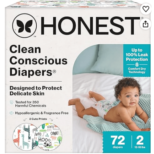 Diapers Size 2 - Giraffes + Barnyard Babies