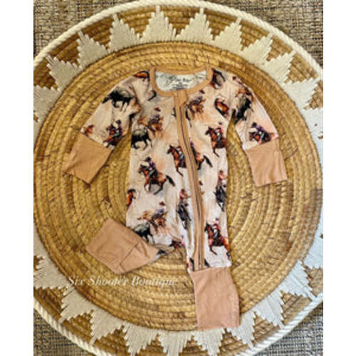 Western life baby bamboo sleeper – Six shooter boutique