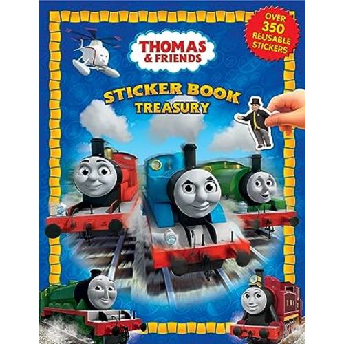 Thomas & Friends Sticker Book Treasury - Activity Books for kids, 350 reusable stickers, 96 pages of fun