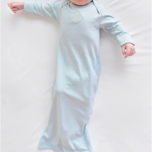 Sadler Sack Gown - Buckhead Blue