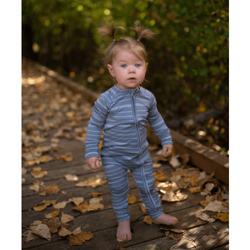 Pebble and Stone Zip Romper