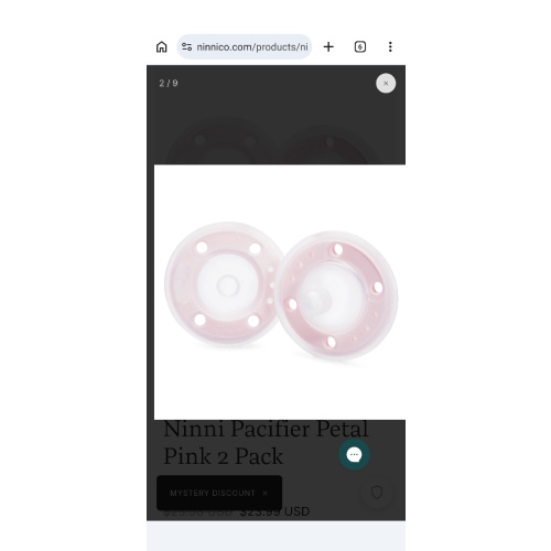 Ninni Pacifier Petal Pink Breat-feeding Pacifier - 2 Pack – Ninni Co