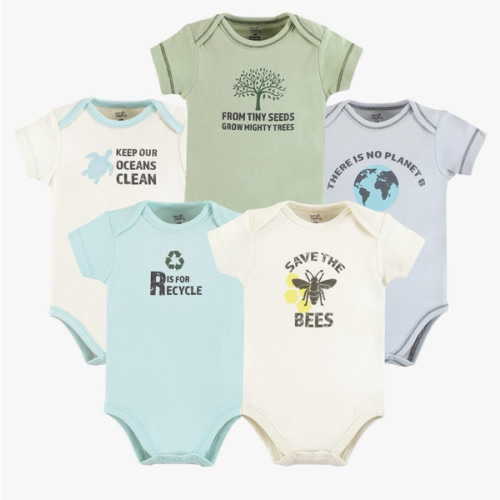 Touched by Nature Unisex Baby Organic Cotton Bodysuits
