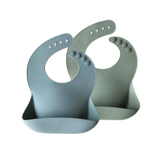 Silicone Baby Bib - 2 Pack