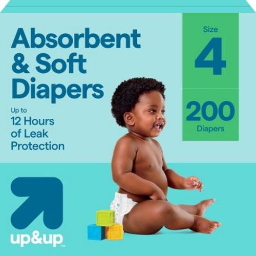 Disposable Diapers - Size 4 - 200ct - up&up™