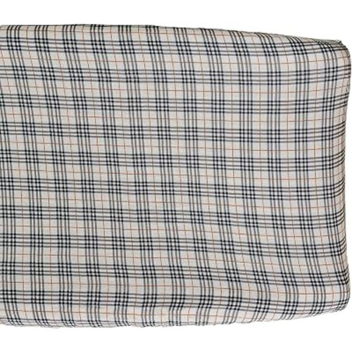 Mebie Baby Changing Pad Cover, Vintage Plaid, 100% Muslin Cotton Changing Table Pad Cover for Baby Boy and Girl, Designer Nursery Decor Covers, Diaper Changing Pad Cover for Changing Station