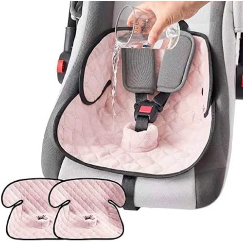 2 Pack Waterproof Piddle Pads Carseat Potty Training Car Seat Protector Waterproof Car Seat Liner Cover to Prevent Pee
