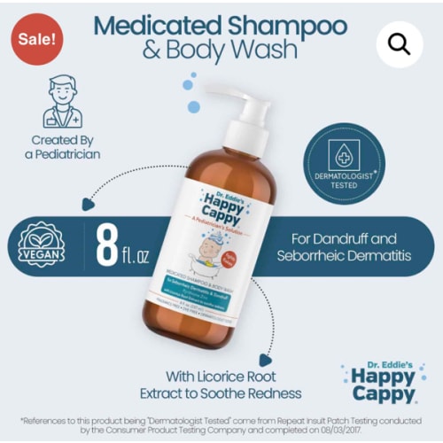Baby Shampoo for Cradle Cap, Seborrheic Dermatitis, and Dandruff