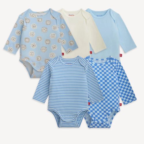 Magnetic 5-Pack Bodysuit 3-6M