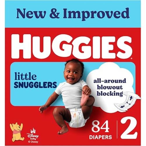 Huggies Little Snugglers Diapers Size 2, 84 Count