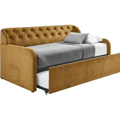 Juliet 4 Pc Amber Beige,Yellow Daybed With Trundle | Rooms to Go