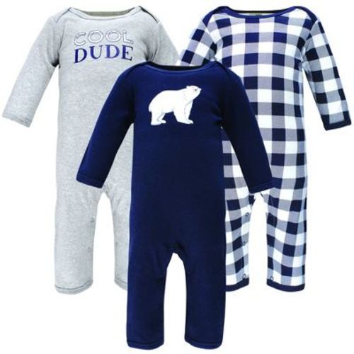 Hudson Baby Infant Boy Cotton Coveralls, Polar Bear, 0-3 Months
