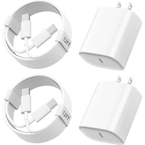 Phone 17 16 15 Charger Fast Charging, 12FT Long USB C Charger Cord with 20W Type C Fast Phone Charging Block forPhone 17/17 Pro/17 Pro max/Air/Phone 16 15 Pro Max Plus, Android,White
