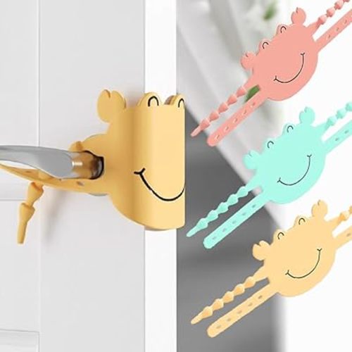 Door Silencers for Slamming - Door Latch Cover,3pcs Silicone Latch Covers Door Slam Stopper