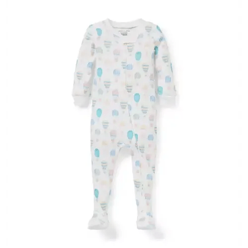 Baby White Hot Air Balloon Baby Good Night Footed Pajama In Hot Air Balloon by Janie and Jack