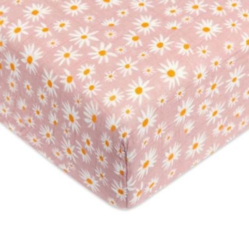 Babyletto Crib Sheet in GOTS Certified Organic Muslin Cotton - Daisy