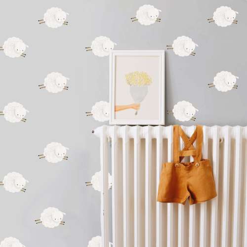 Sheep Nursery Wall Decals Lamb Stickers LF414