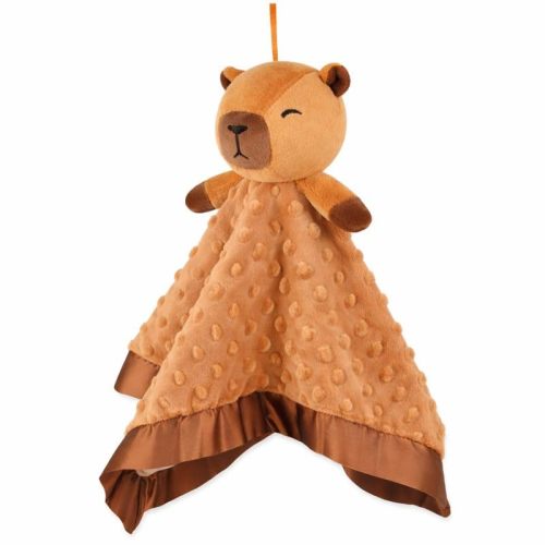 Capybara Baby Security Blanket Gifts - 17"x17" Newborn Lovey Stuffed Animals Toys, Babies boy & Girl Essentials, Gender Neutral Items Must Haves, Infant Soft Plush Personalized Unisex for 0-6 Months