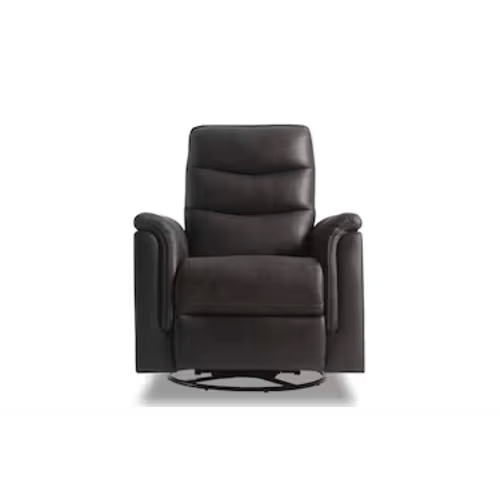 Forte Chocolate Swivel Manual Gliding Recliner