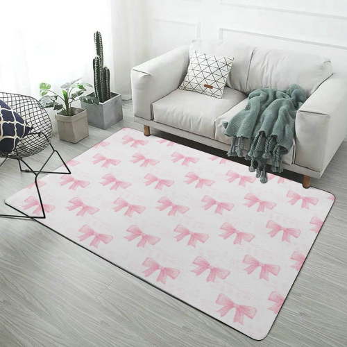 Princess Cute Bow Area Rugs Carpet Suitable for Living Room Kitchen Bedroom Laundry Room Home Decorations