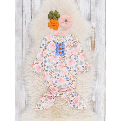 Harvest Moon Floral Knot Gown