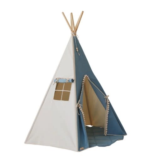 Teepee with Pompoms and Mat Set