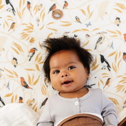 For the Birds Crib Sheet