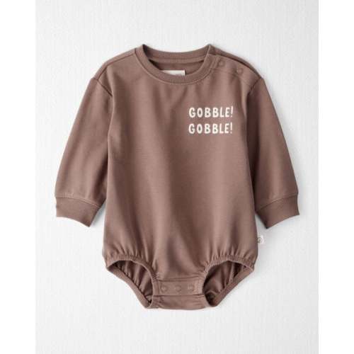 Baby Organic Cotton 'Gobble Gobble' French Terry Bubble  - Little Planet | Carter's