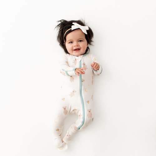 Teddy Bears Zippered Footie
