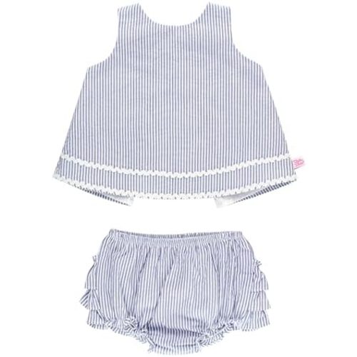 RuffleButts Baby/Toddler Girls Swing Top & Bloomer Coordinated Set