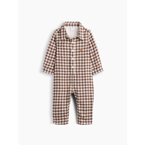 Baby Gingham Flannel One-Piece
