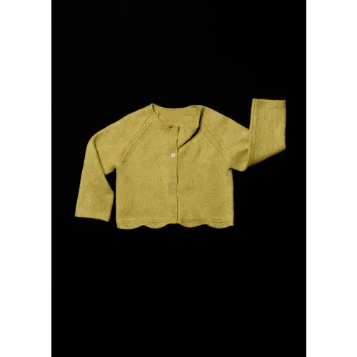 Cardigan with lace details - Kids | MANGO USA