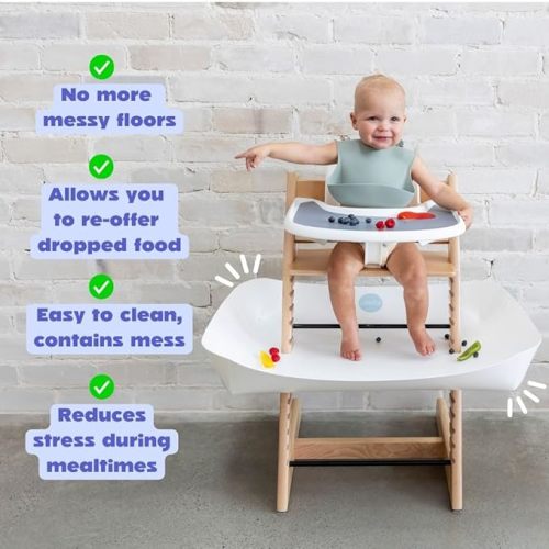 Catchy - The Food and Mess Catcher for the Stokke Tripp Trapp - Catchy Food Catching Accessory for Highchairs - Baby & Toddler Food Mat - High Chair Food Catcher - High Chair Accessories