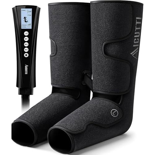 AICUTTI Professional Air Compression Leg and Foot Massager with Heat - Christmas & Birthday Gifts for Men & Women, Improved Circulation & Pain Relief, Ideal for Parents on Mother's Day & Father's Day