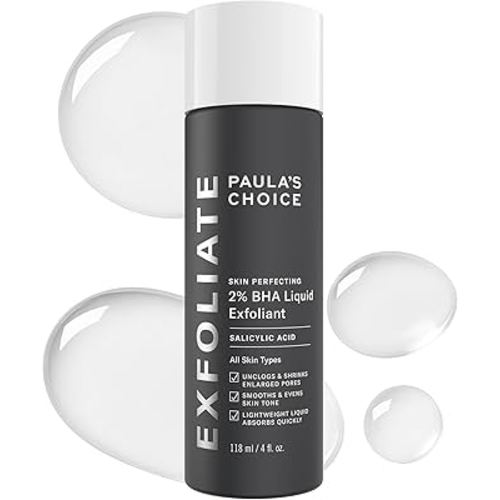 Paula's Choice SKIN PERFECTING 2% BHA Liquid Exfoliant with Salicylic Acid, Facial Polish for Enlarged Pores, Wrinkles & Fine Lines, Suitable for Blackhead-Prone Skin, Fragrance-Free