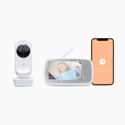 Motorola VM44 Connect 4.3" Connected Manual Pan/Tilt 720p Video Baby Monitor