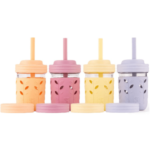 8oz Glass Mason Jar Drinking Tumblers + Food Storage