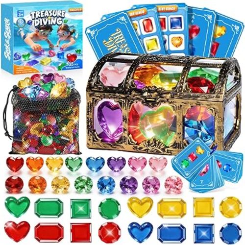 Diving Gem Pool Toys, Search & Find Pool Game for Kids, Summer Fun