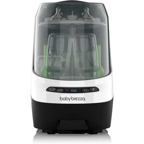 Baby Brezza Baby Bottle Washer Pro - Clinically Proven Better Cleaning - Washer, Sterilizer + Dryer In One Appliance for Essentials like Bottles + Pump Parts – Machine Replaces Brushes + Racks