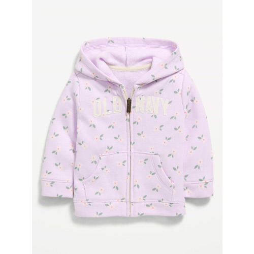 Printed Logo-Graphic Zip Hoodie for Baby