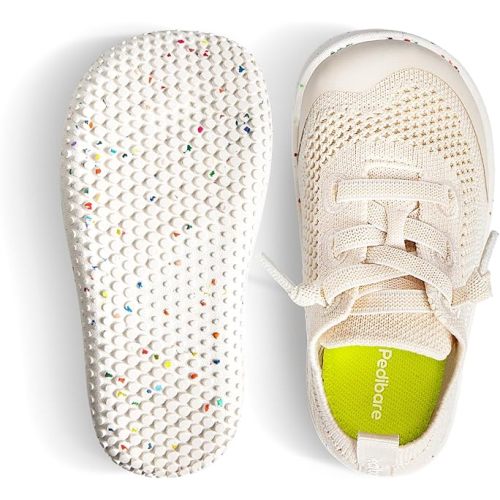 Toddler Barefoot Shoes - Wide Toe Box Zero Drop Flexible Lightweight Sneakers - Breathable Non-Slip Easy On/Off Skin-Friendly Minimalist for Indoor Outdoor Walking Running