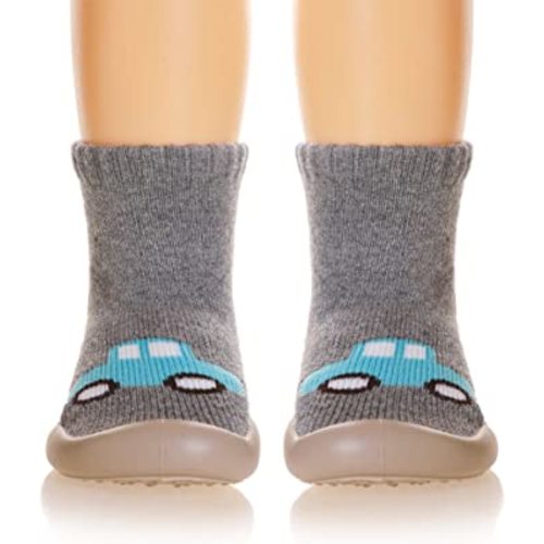 Baby Shoes Toddler Boys Girls First Walking Socks Shoes Non-Skid Slipper Indoor Floor Sneakers for Unisex Newborn Infants
