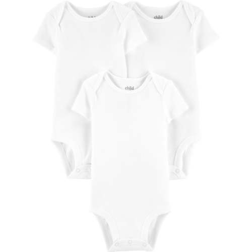 Carter's Child of Mine Baby Boys & Girls Short Sleeve Bodysuits, 3 Pack (Preemie-18M)