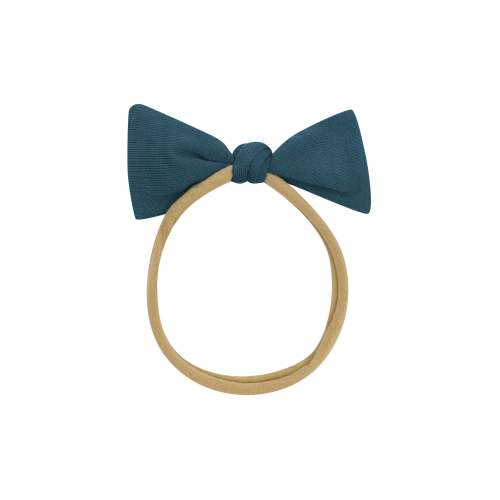 Tiny Nylon Bow in Atlantic