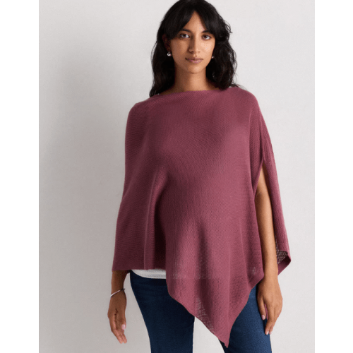 Lightweight Cotton Cashmere Nursing Shawl in Crushed Berry Purple