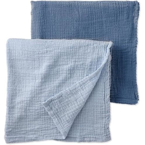 Butterblu Swoon 2-Pack Swaddle Blankets,Muslin 100% Cotton, 47 * 47 Inch