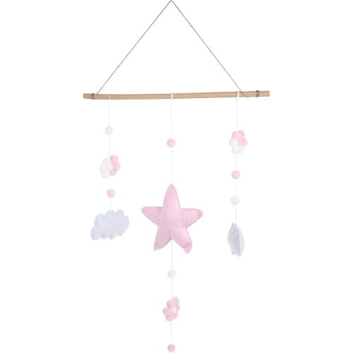 Pink Non Woven Hanging Ornament for Kids Room Decoration