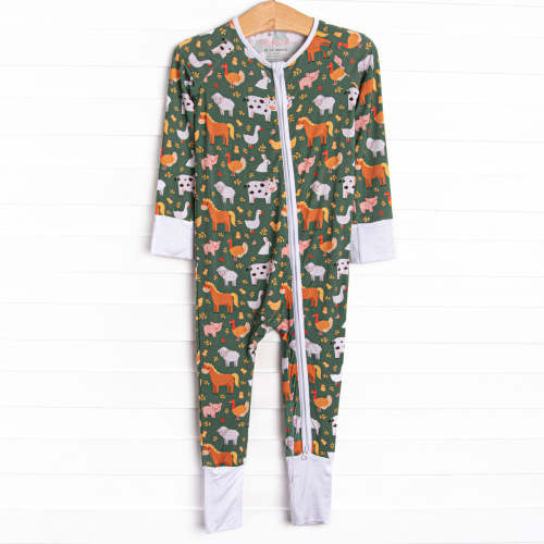Hay Day Bamboo Zippy Pajama, Green – Stitchy Fish