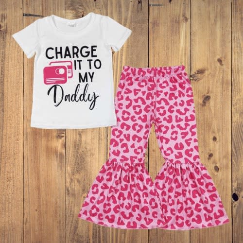 Charge It To My Daddy Bell Bottoms Girl Boutique Outfit