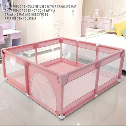 48"X48" Baby Playpen - Large Open-Floor Activity Center With Learning Fence | Indoor/Outdoor Play Yard With Breathable Mesh | Gray, Pink | SHEIN USA